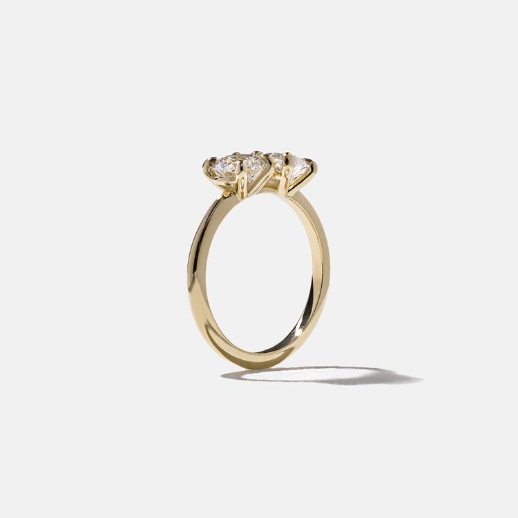 Vivi Marquise and Round in 14k Yellow Gold – view 5
