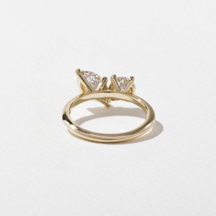 Vivi Marquise and Round in 14k Yellow Gold – view 4