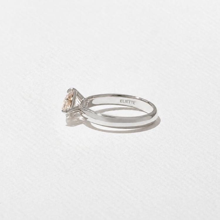 James Champagne Diamond in 18k White Gold – view 3