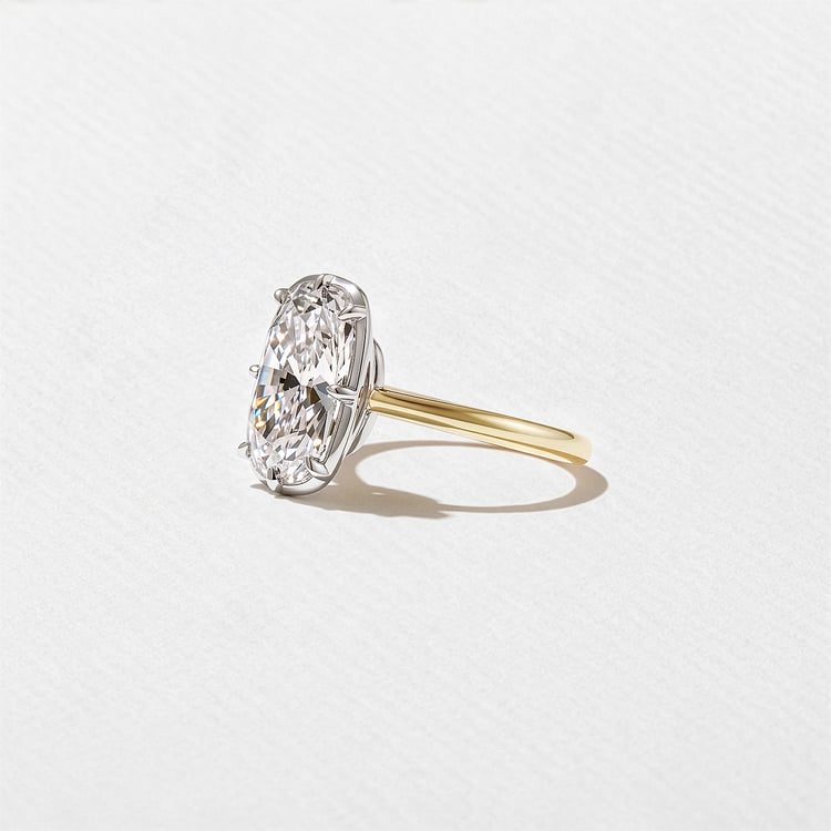 Daphne Antique Cushion in 14k Yellow Gold – view 2