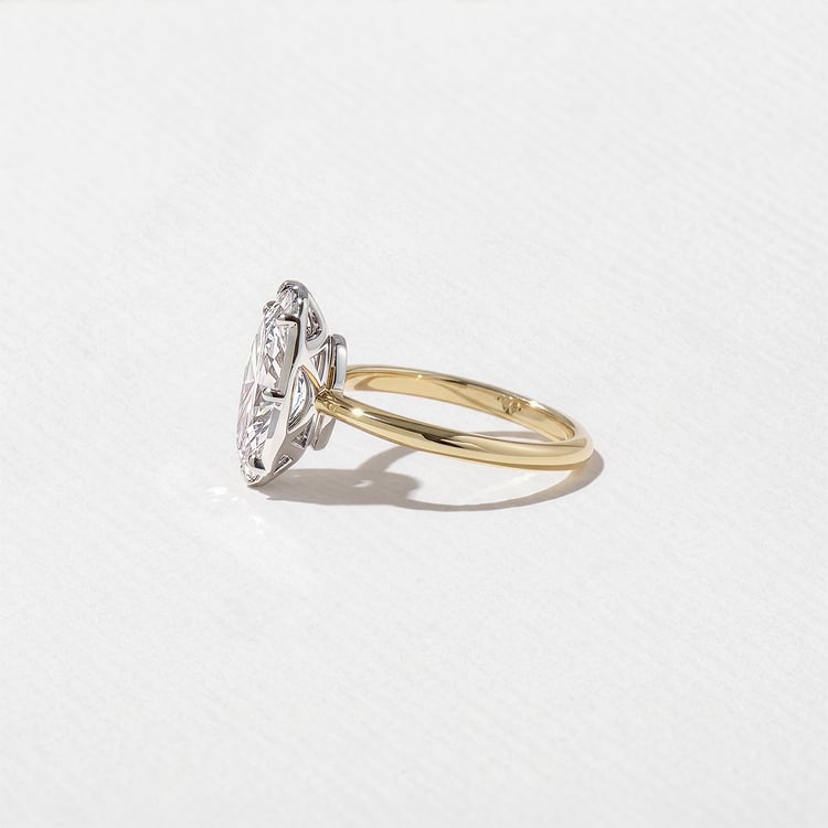 Daphne Antique Cushion in 14k Yellow Gold – view 3