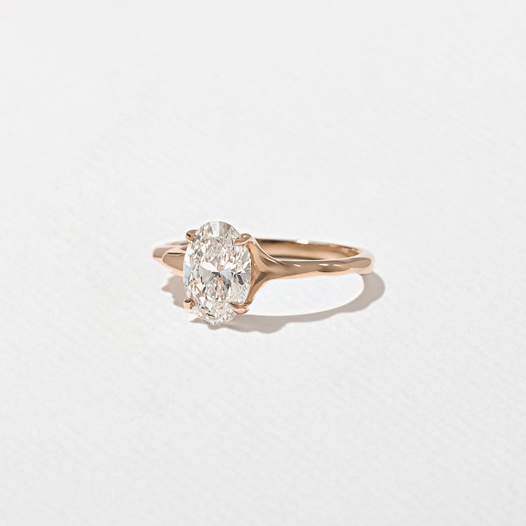 Sloan Oval in 14k Rose Gold – view 2