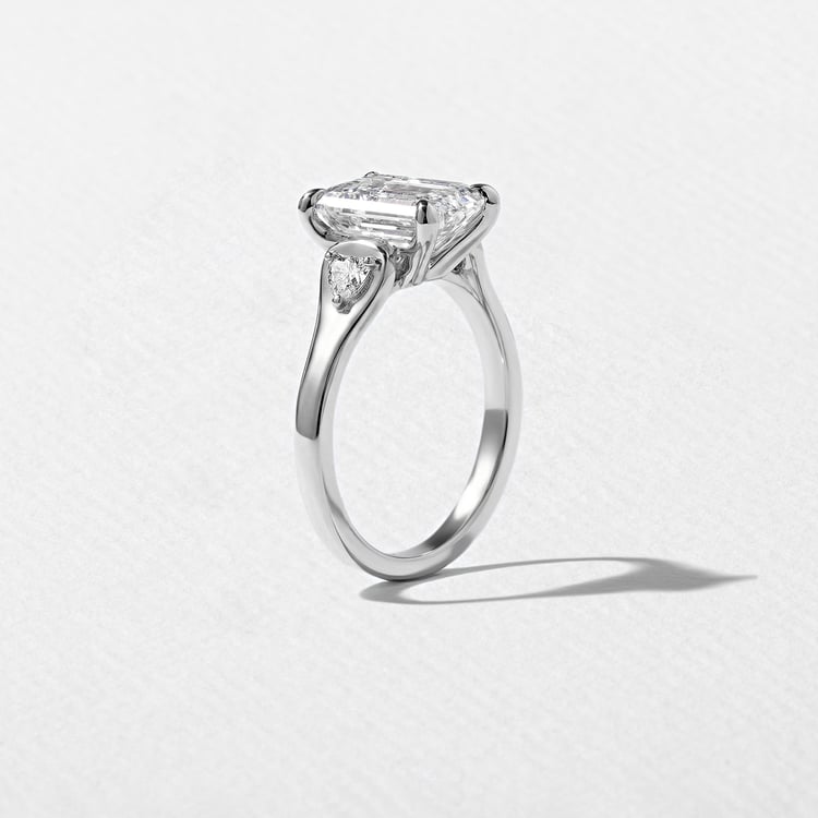 Cleo Emerald-Cut in 14k White Gold – view 5