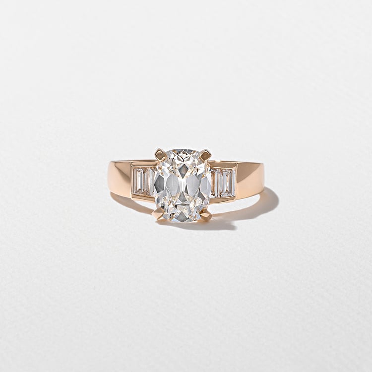 Nova Antique Cushion in 14k Rose Gold