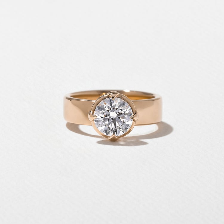 Reid Round in 14k Rose Gold