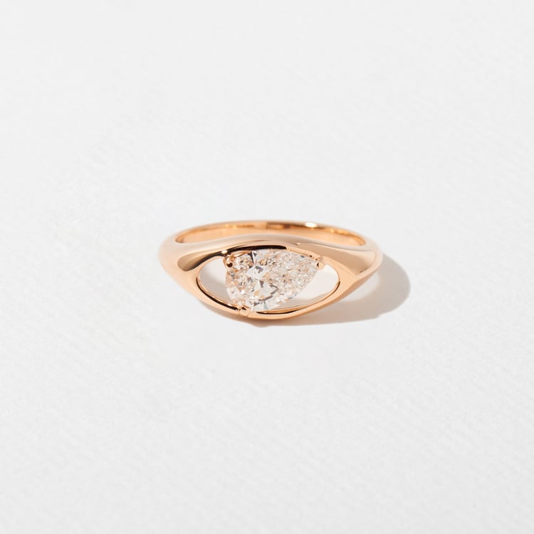 Monroe Pear Mini in 14k Rose Gold