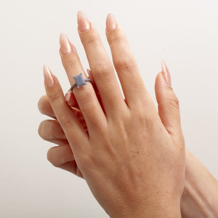 Grace Emerald-Cut Solitaire in Resin