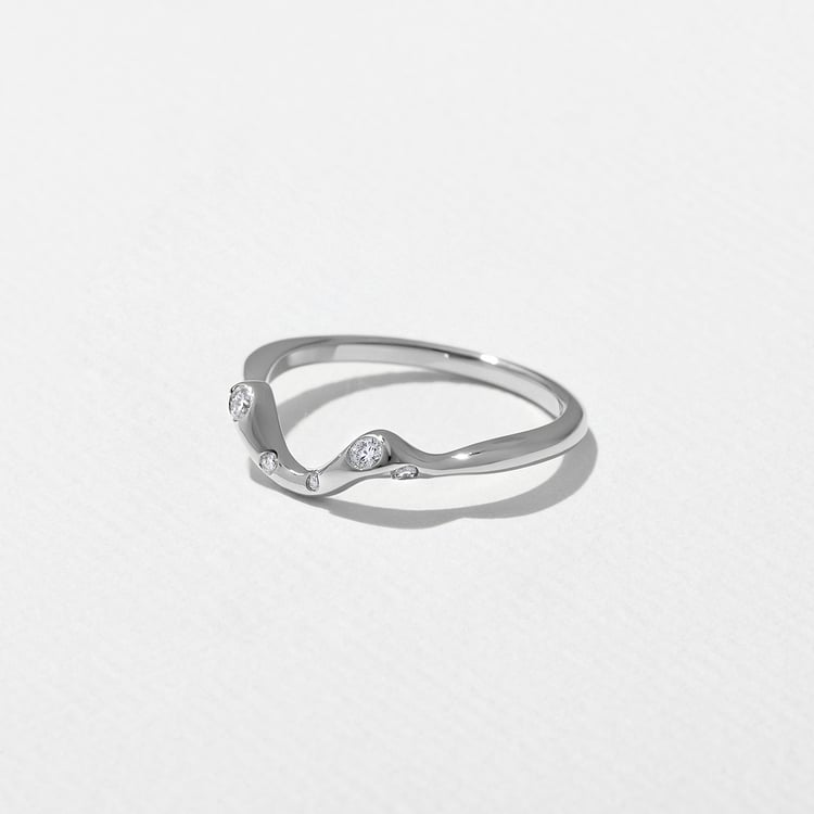 Lake in 14k White Gold – view 2