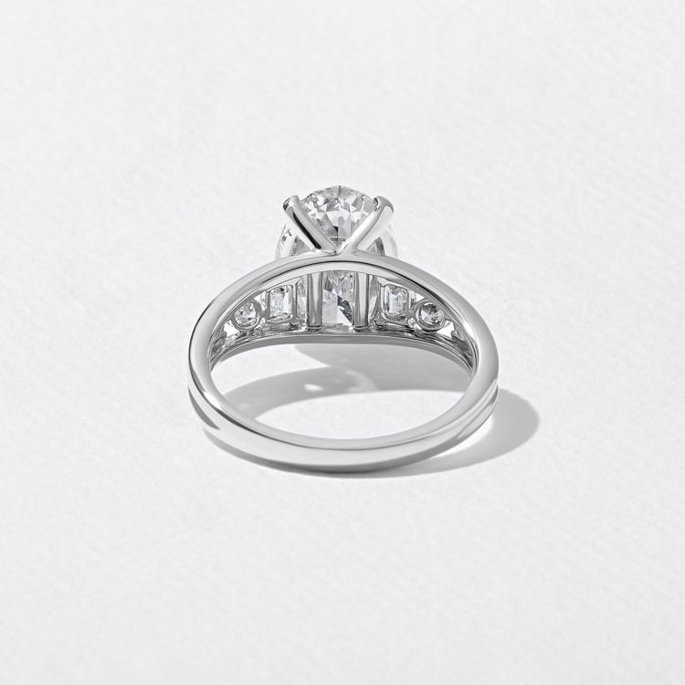 Marni Oval Solitaire in Platinum – view 4