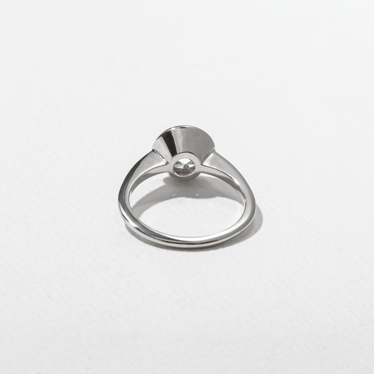 Bailey Round Solitaire in Platinum – view 4