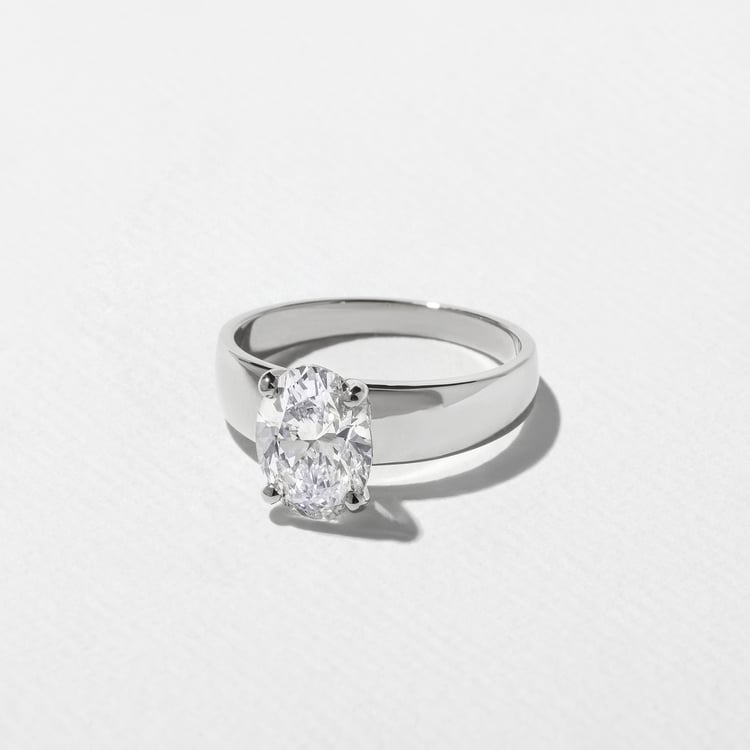 Nova Oval in 14k White Gold – view 2