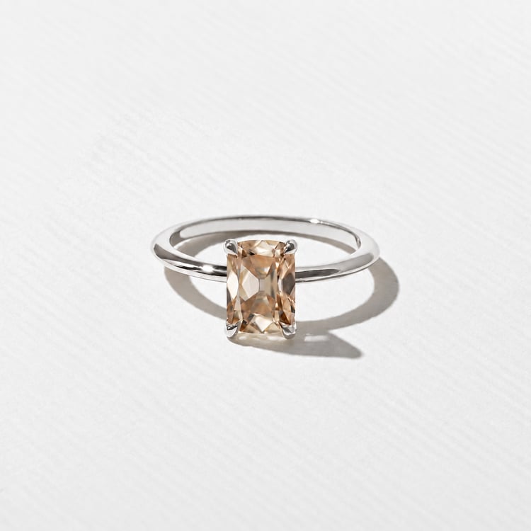 Grace Champagne Diamond in 14k White Gold – view 2
