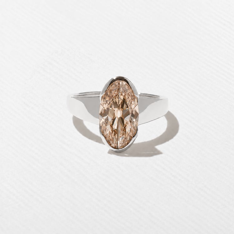 Lou Champagne Diamond in Platinum