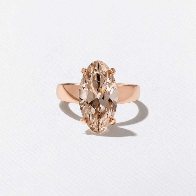 Nova Champagne Diamond in 14k Rose Gold