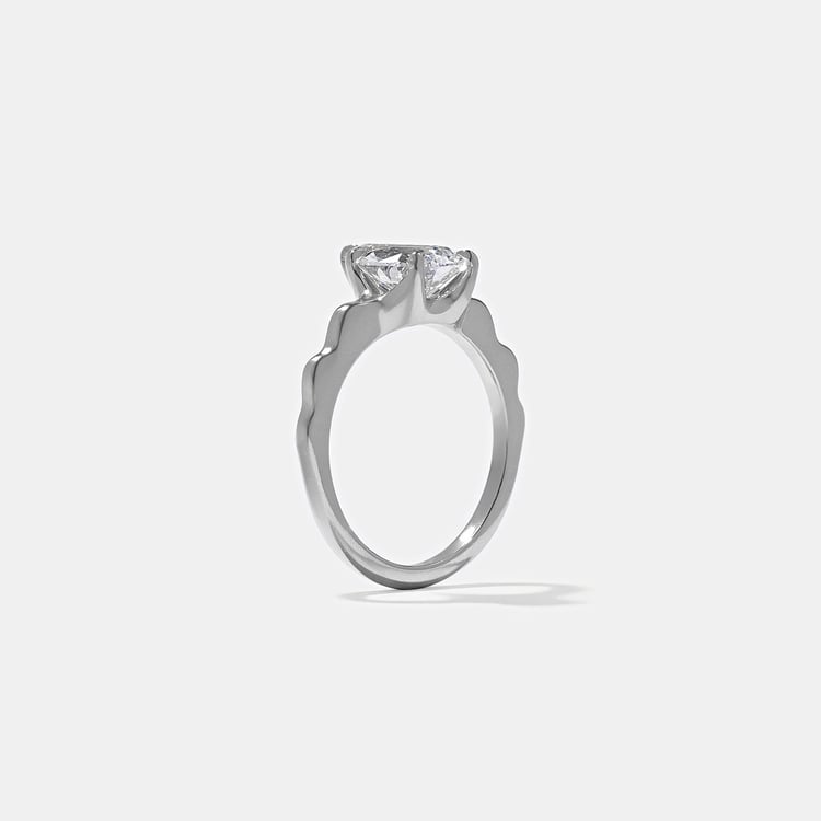Sloan Pear in 18k White Gold – view 5