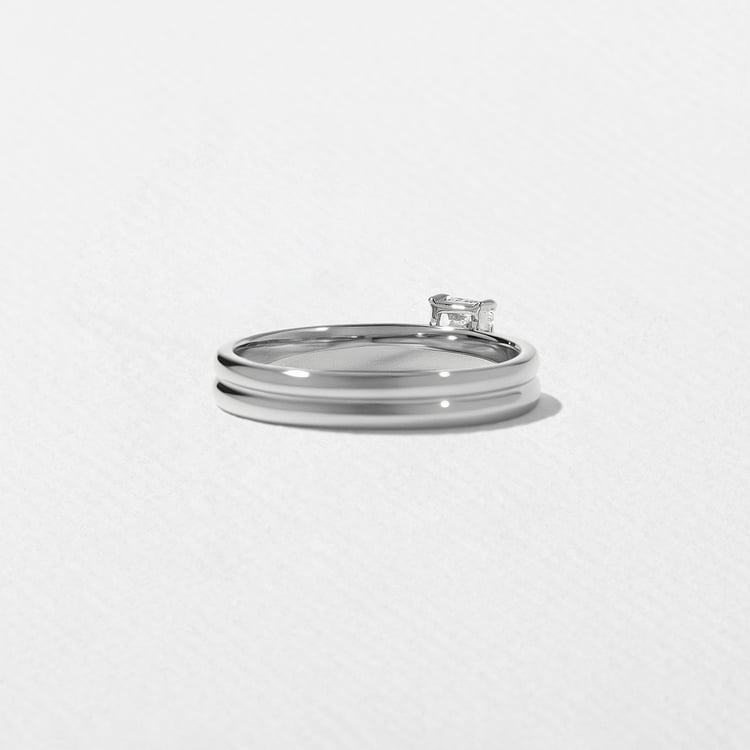 Serra Emerald-Cut in Platinum – view 4
