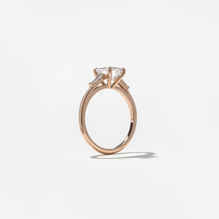 Eve Emerald-Cut in 14k Rose Gold – view 5