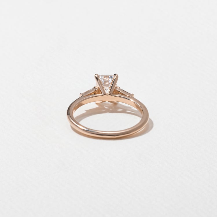 Eve Emerald-Cut in 14k Rose Gold – view 4