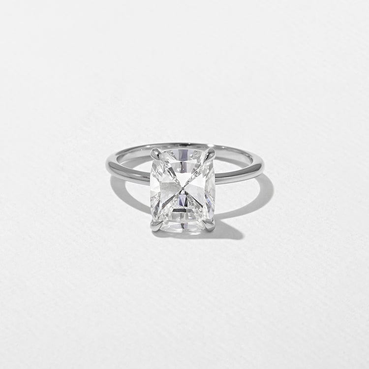 Grace Antique Cushion in 14k White Gold