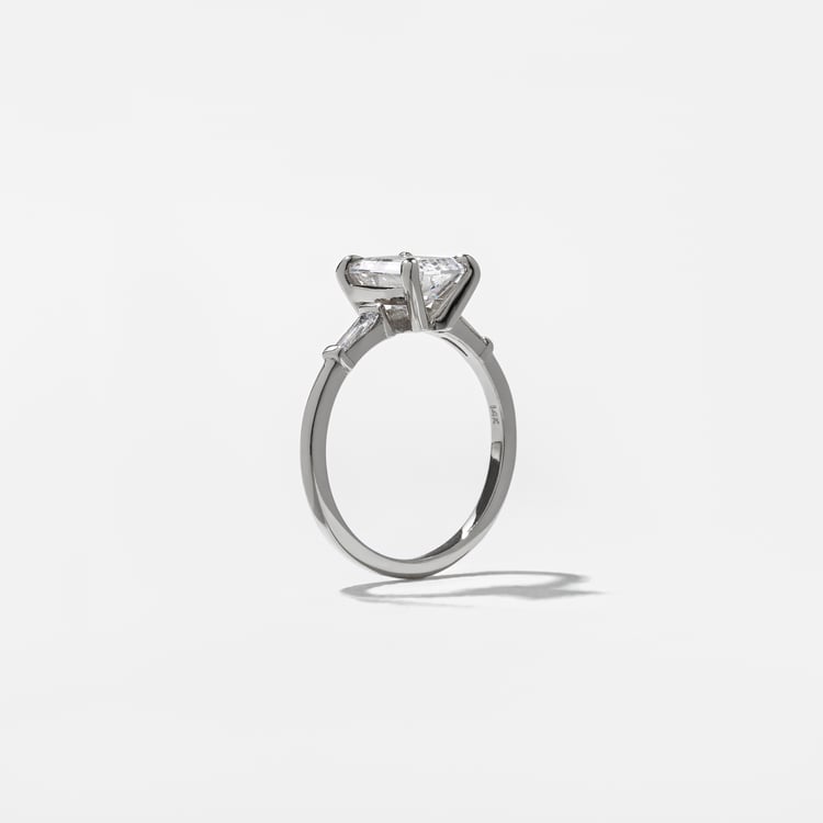 Trey Emerald-Cut in 14k White Gold – view 5