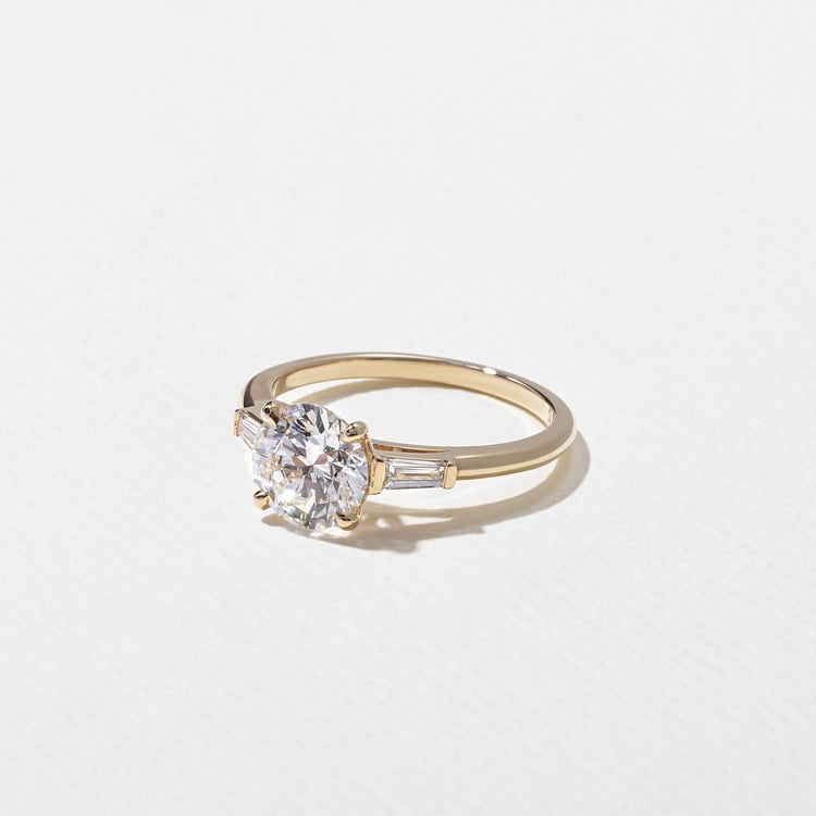 Eve Round in 14k Yellow Gold – view 2