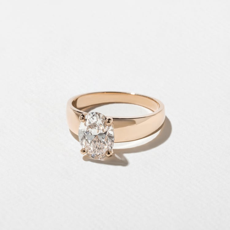 Nova Oval in 14k Rose Gold – view 2