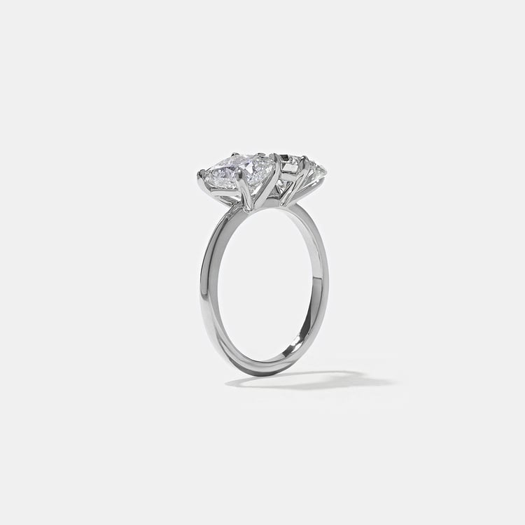 Vivi Grand Pear and Princess in Platinum – view 5
