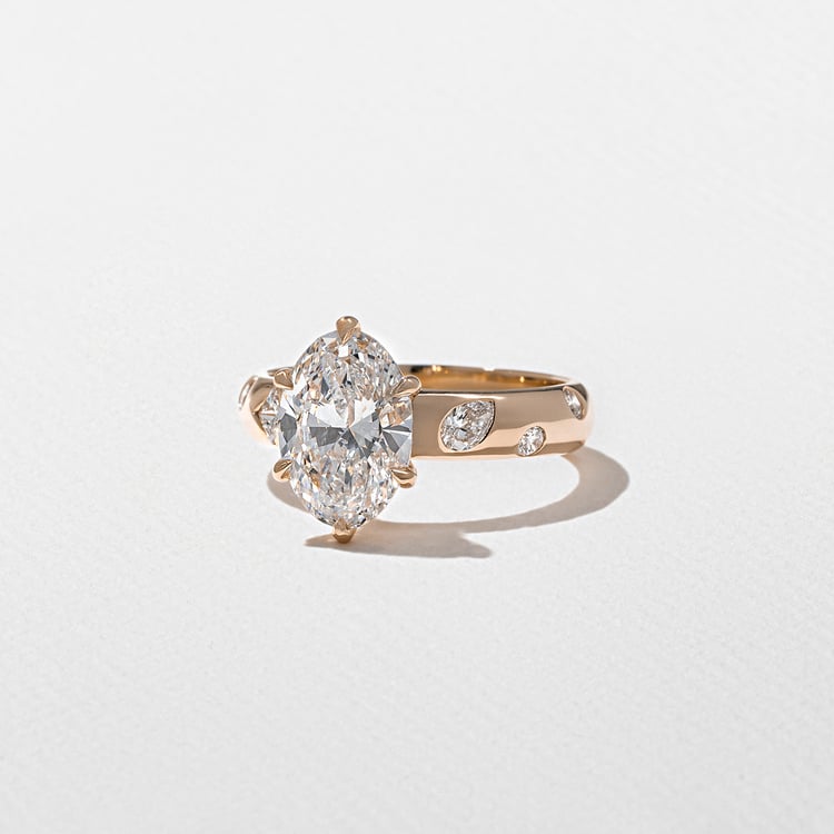 Skylar Oval in 14k Rose Gold – view 2