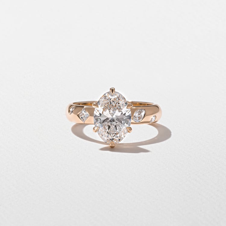 Skylar Oval in 14k Rose Gold