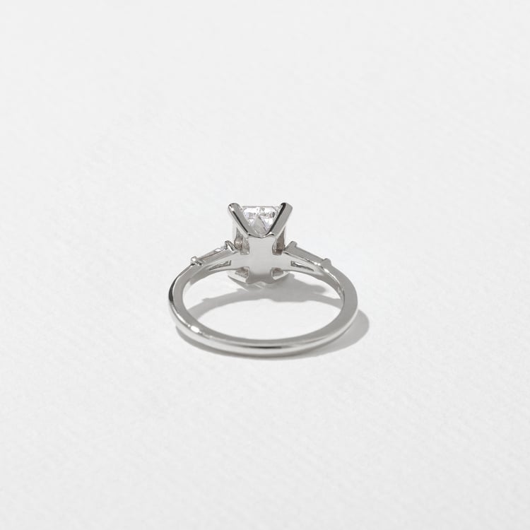 Trey Emerald-Cut in 18k White Gold – view 4
