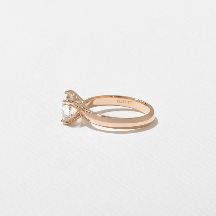 James Emerald-Cut in 14k Rose Gold – view 3