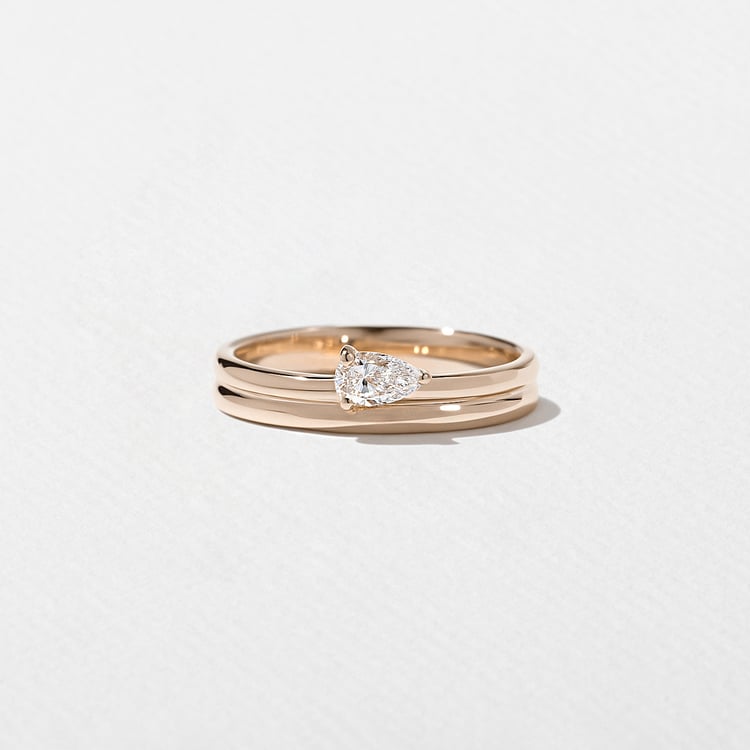 Serra Pear in 14k Rose Gold
