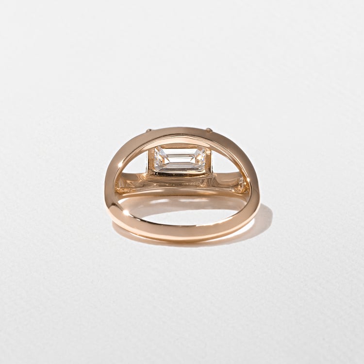 Monroe Emerald-cut in 14k Rose Gold – view 4