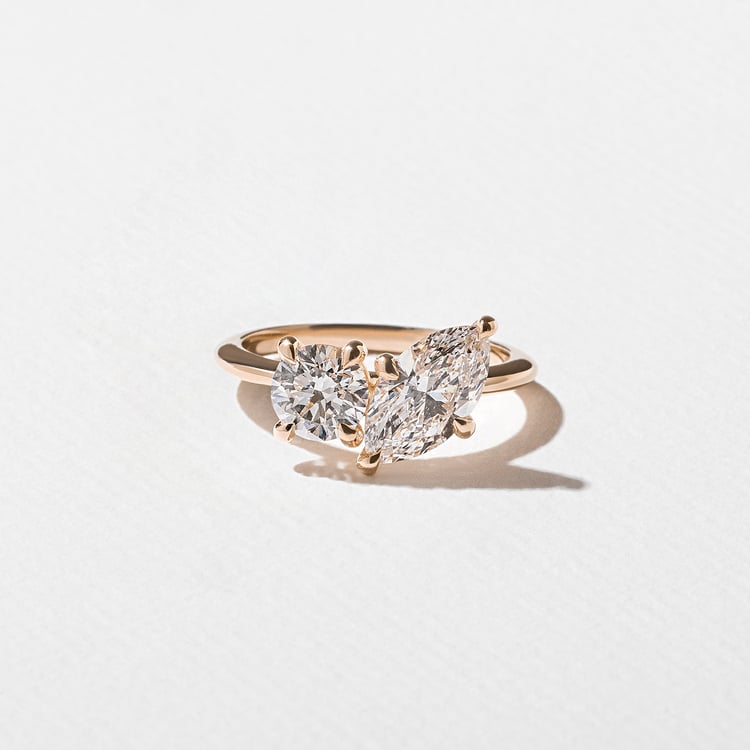 Vivi Marquise and Round in 14k Rose Gold