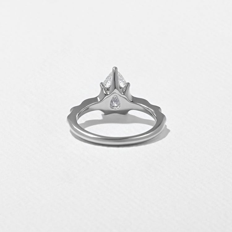 Sloan Pear in 14k White Gold – view 4