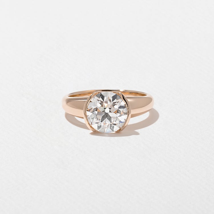 Esme Antique Round in 14k Rose Gold