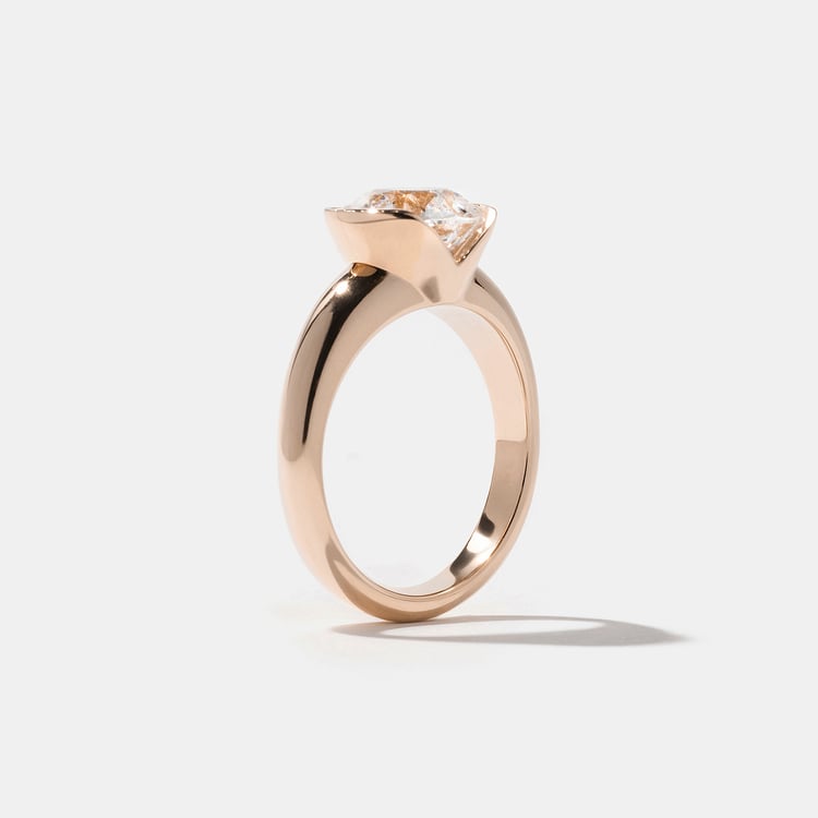 Esme Antique Round in 14k Rose Gold – view 5