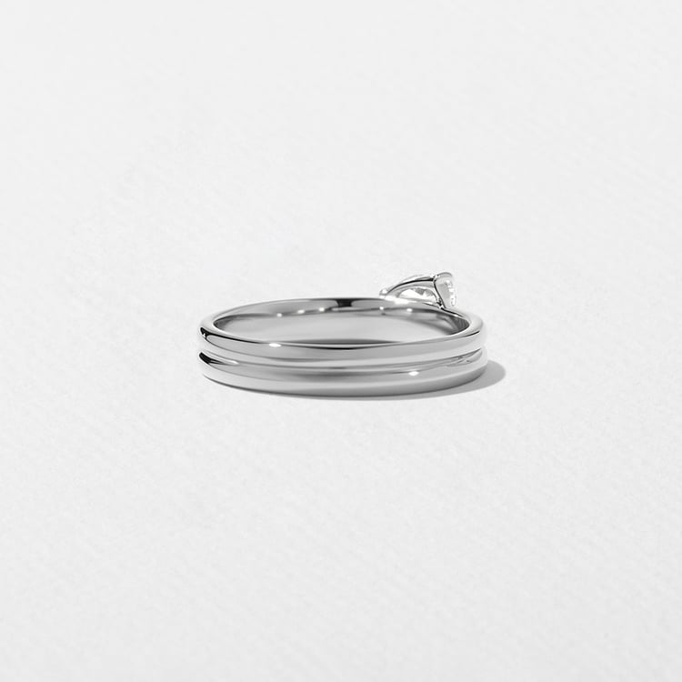 Serra Pear in 14k White Gold – view 4