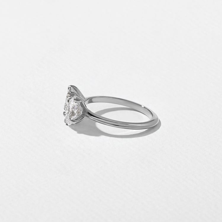 Vivi Oval and Asscher in 14k White Gold – view 3