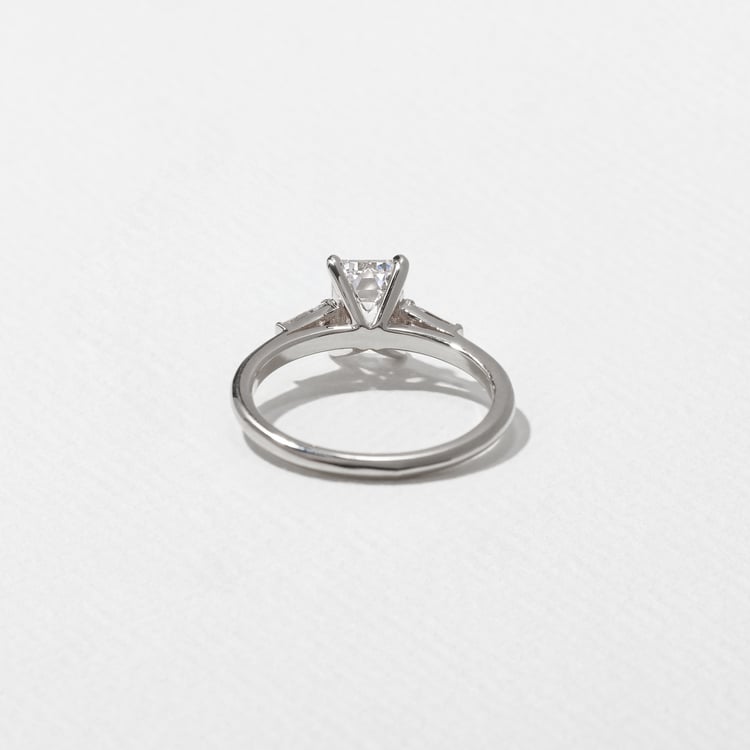 Eve Emerald-Cut in Platinum – view 4