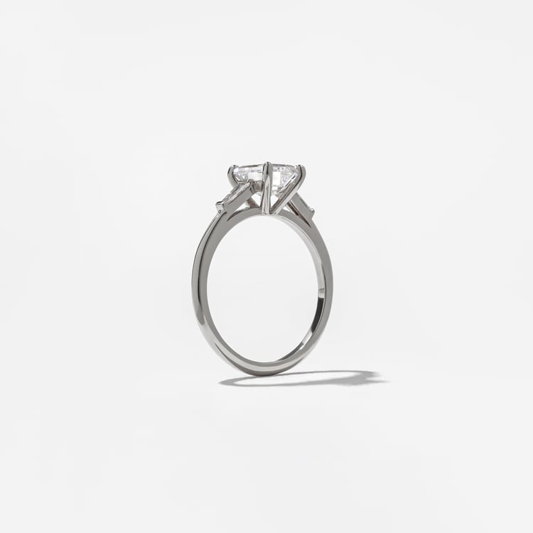 Eve Emerald-Cut in Platinum – view 5