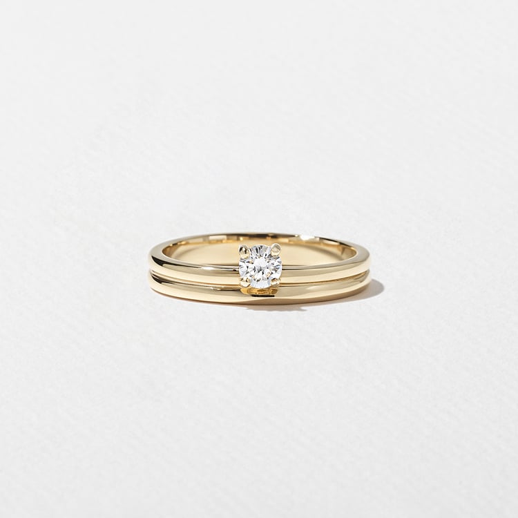 Serra Round in 18k Yellow Gold