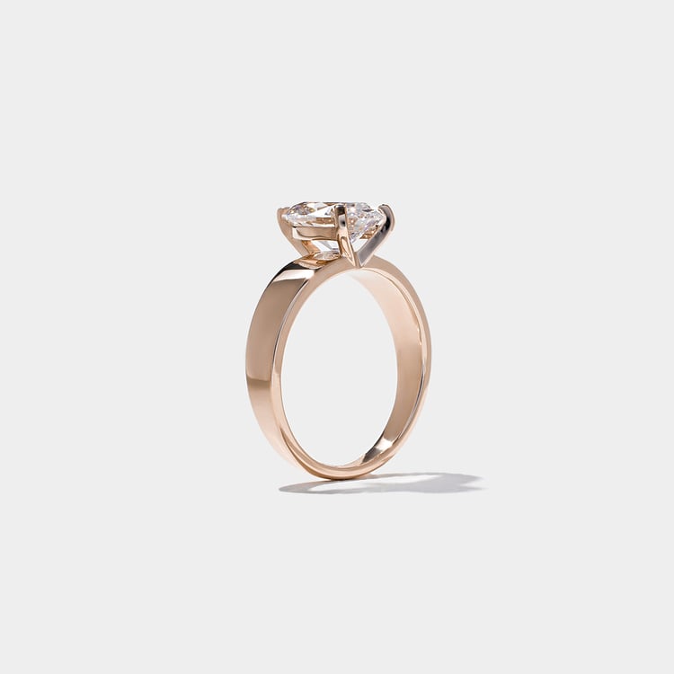 Nova Pear in 14k Rose Gold – view 5