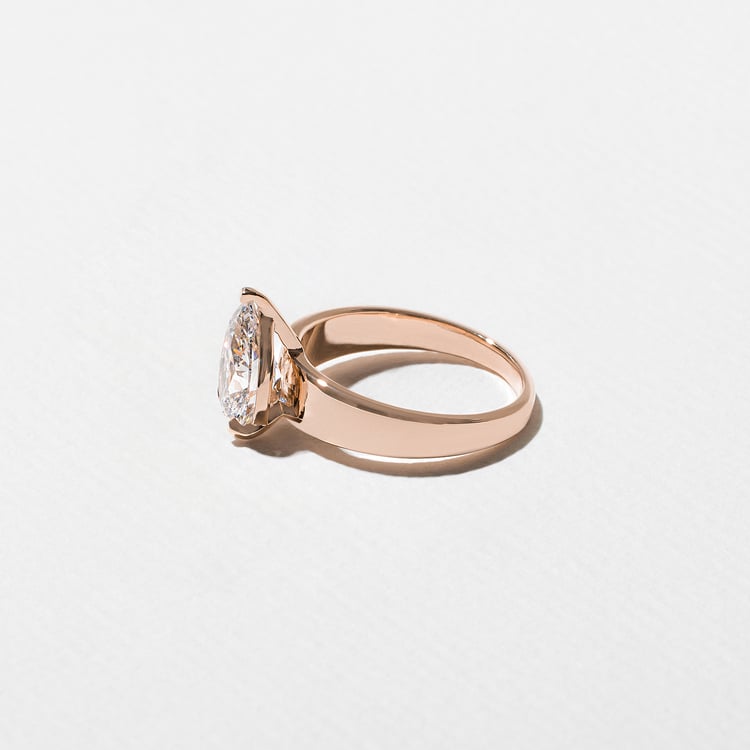 Nova Pear in 14k Rose Gold – view 3