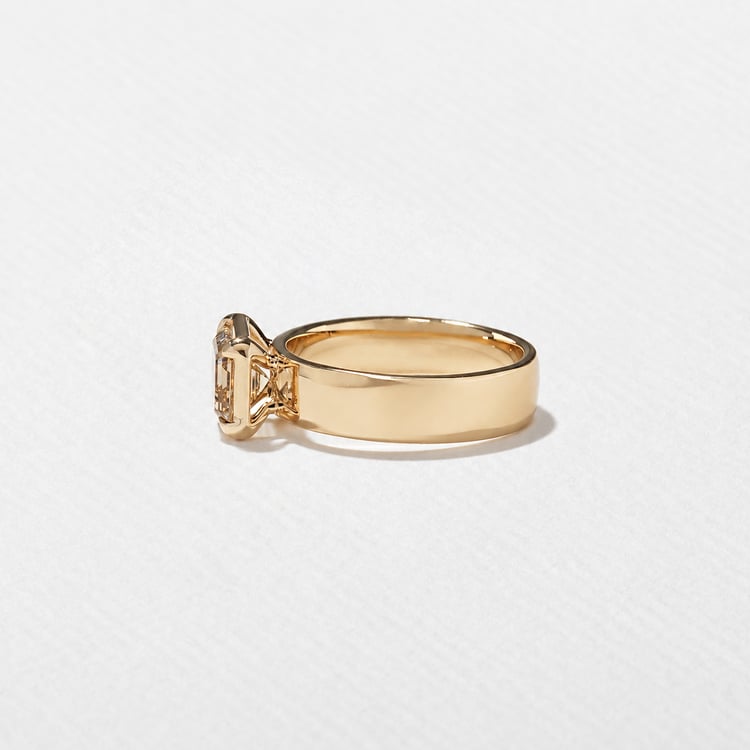 Reid Champagne Diamond in 18k Yellow Gold – view 3