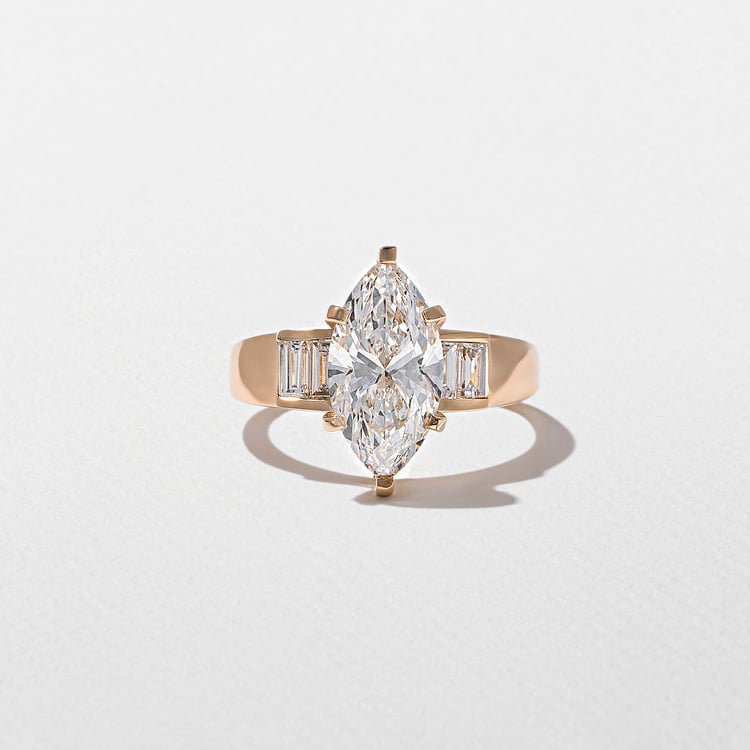 Nova Marquise in 14k Rose Gold