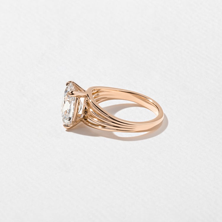 Scarlett Antique Cushion Solitaire in 14k Rose Gold – view 3