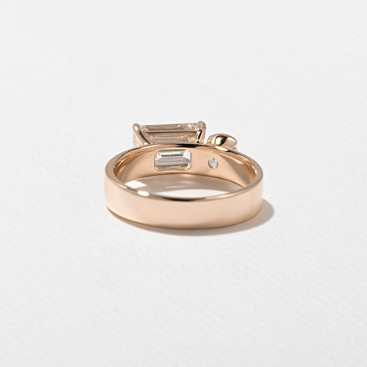 Henri Grand Emerald-Cut in 14k Rose Gold – view 4