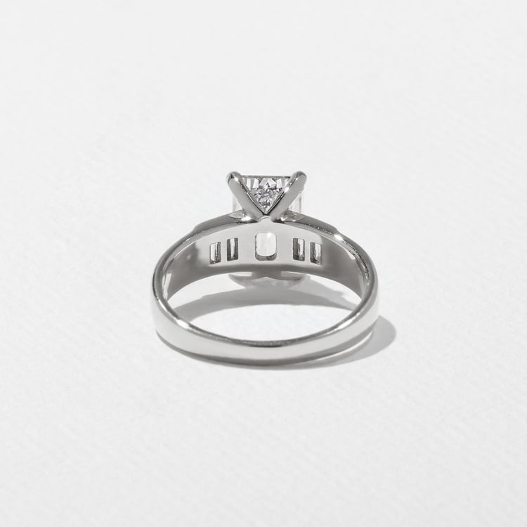 Nova Emerald-Cut in 14k White Gold – view 4
