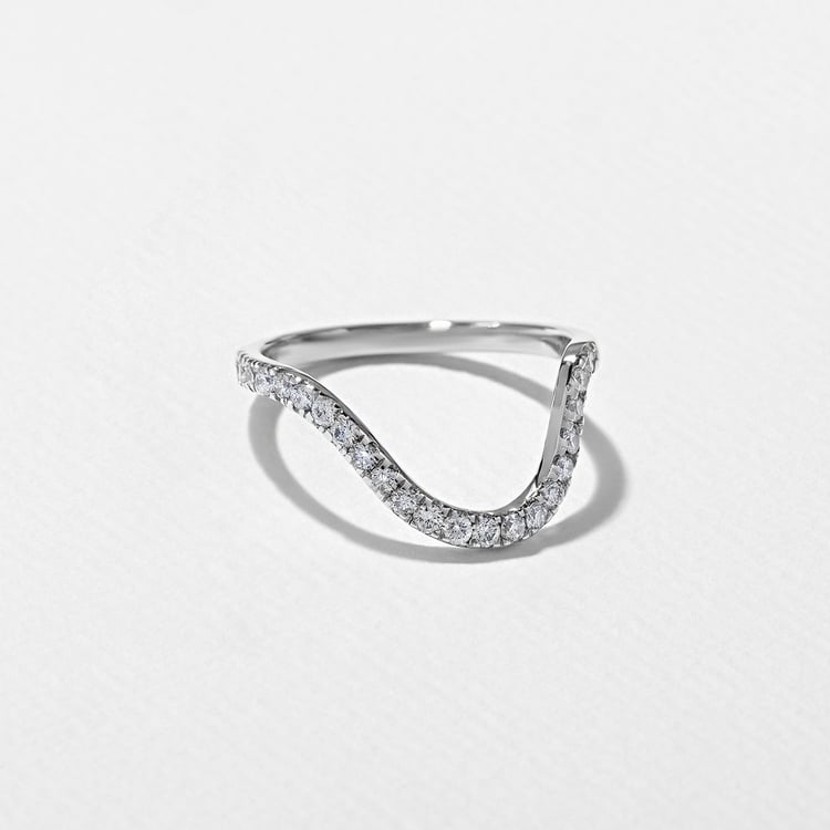 Astra with Pavé in 18k White Gold